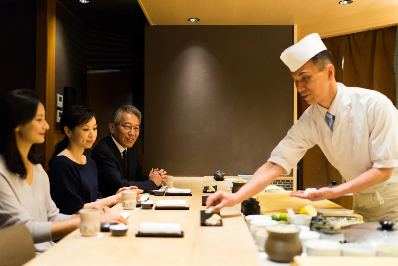 夜のご会食に